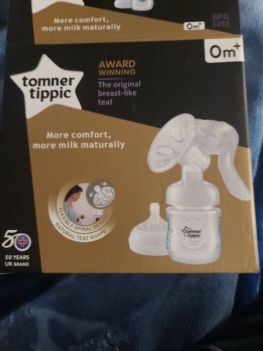 Ручной молокоотсос от Британского бренда Tomner tippic + 2 бутылочки