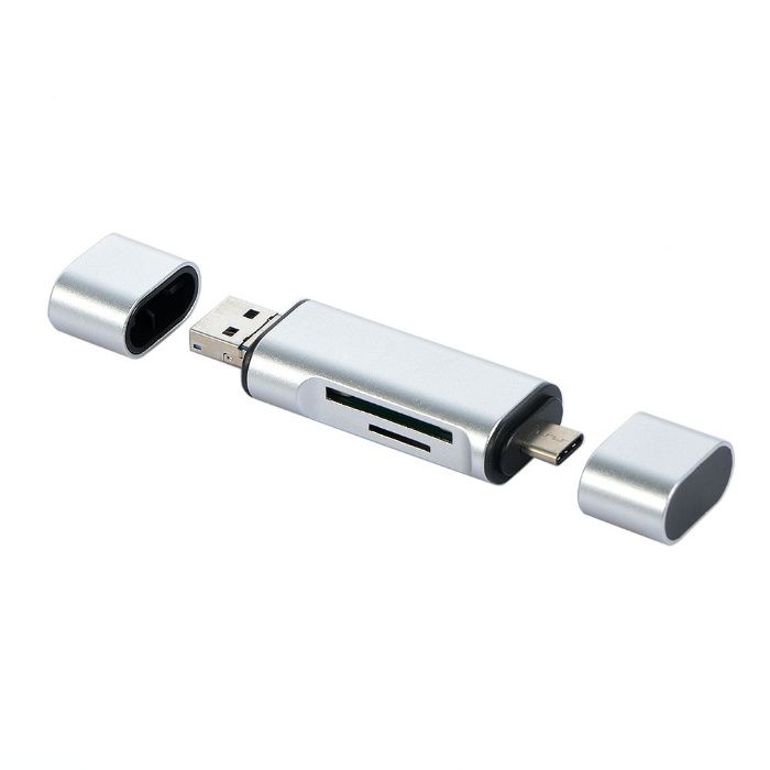 Cititor card micro SD/SD cu USB 3.0 micro USB USB-C pt telefon, laptop