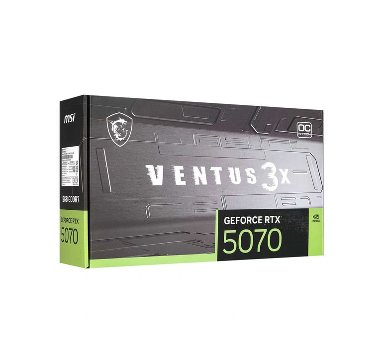 - Видеокарта MSI RTX 5070 VENTUS 3X OC 12GB (912-V532-204)