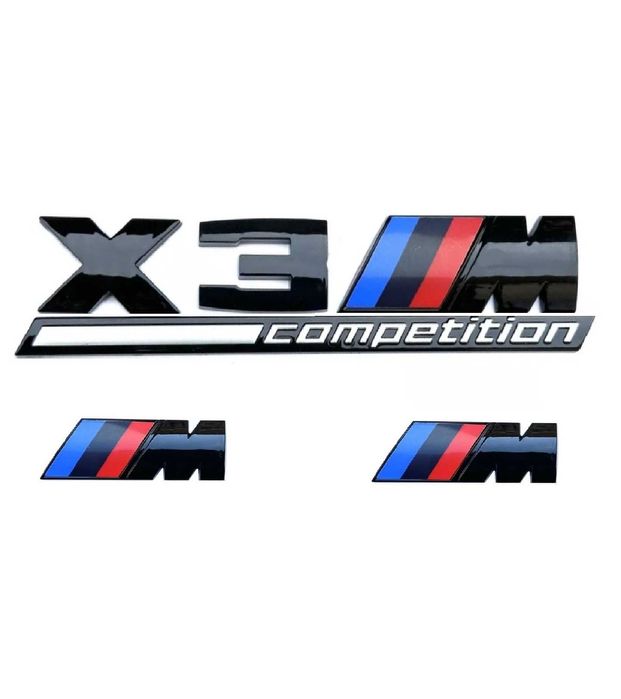 Set embleme X3M Competition Emblema M aripi si haion Stema Sigla BMW