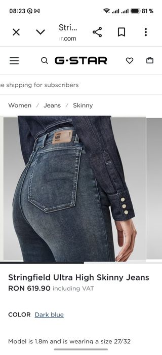 Blugi G-STAR RAW Stringfield