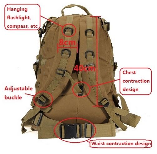 Тактическа водоустойчива раница с мол система