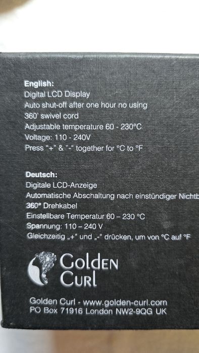 Golden Curl Четка/гребен за изправяне