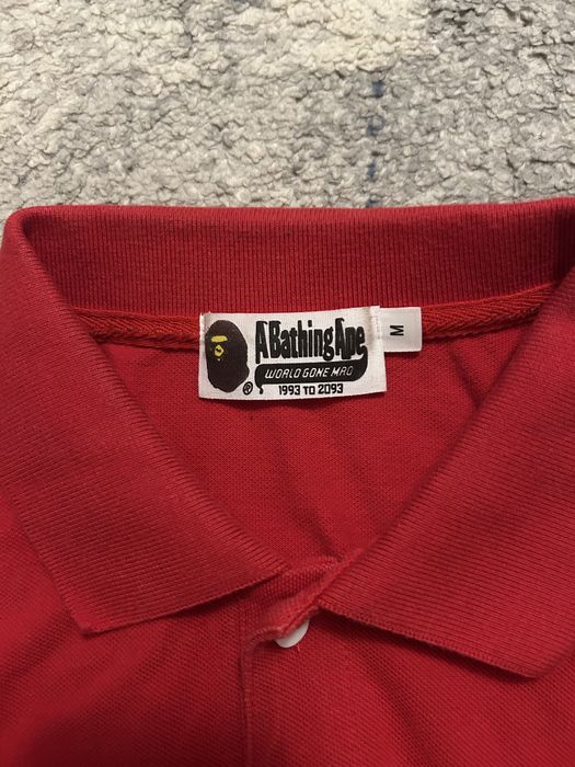 Tricou Polo Bape Rosu