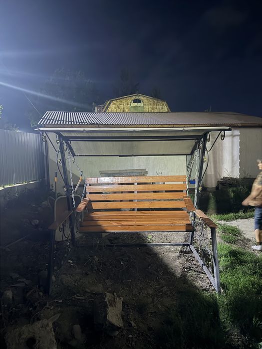 Качеля из натурального дерева