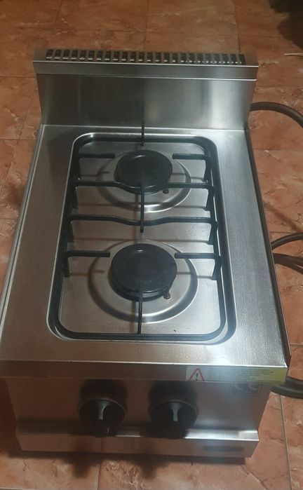Aragaz profesional inox 2 ochiuri – pentru butelie – stare foarte bună