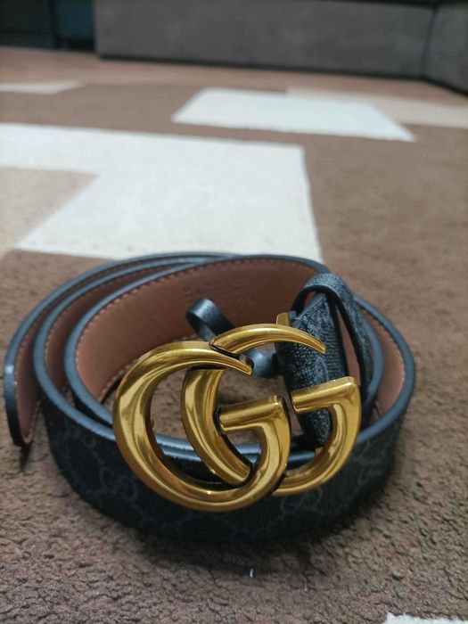 Set Cadou Gucci: Curea Double G și Portofel Bifold