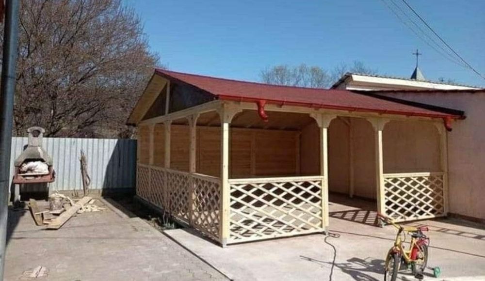 Terase din lemn -foișoare la comanda -pergole modele moderne -leagăne