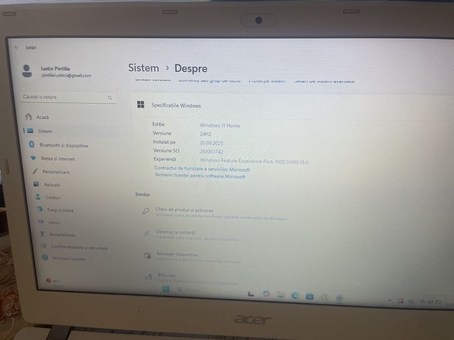 Vand laptop acer aspire