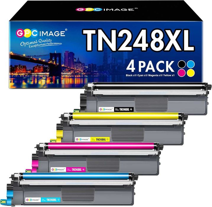 Тонер Brother multipack TN-248XL, 4 Цвята Лазерен Принтер