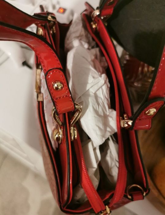 Geanta Valentino piele roșie