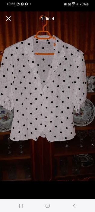 Bluzițe alba și mov.