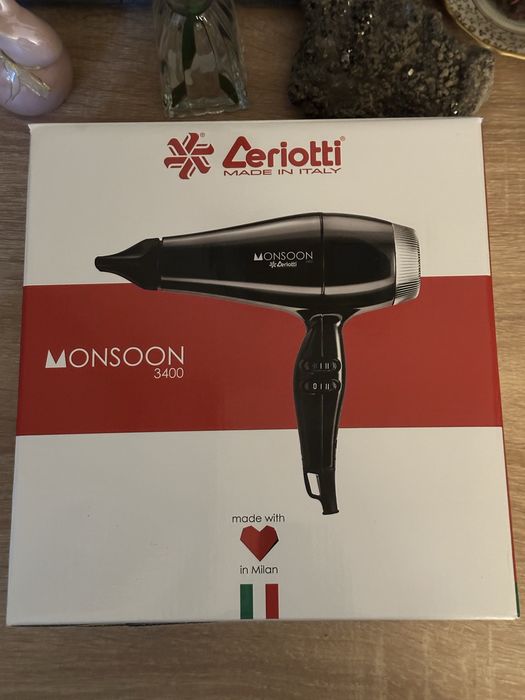 Ceriotti Monsoon 3400 Бутиков черен сешоар НОВ в гаранция