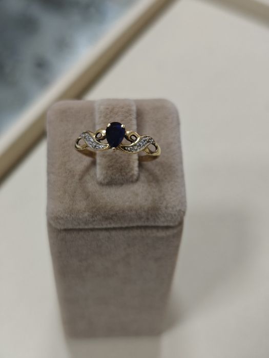 Inel aur 18k 1.65 cu 2 diamante (r)