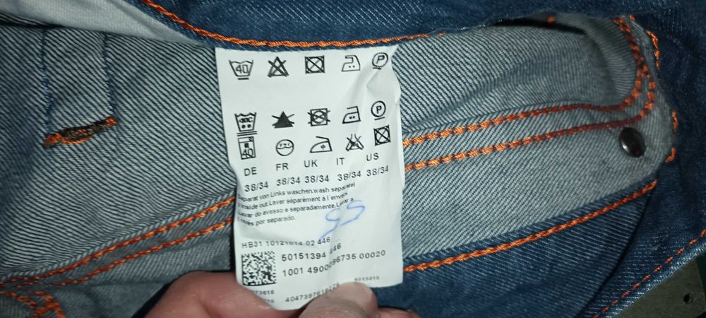 Hugo Boss talie 102 cm | pantaloni barbat 38/34  | 54 - 56 | L - XXL