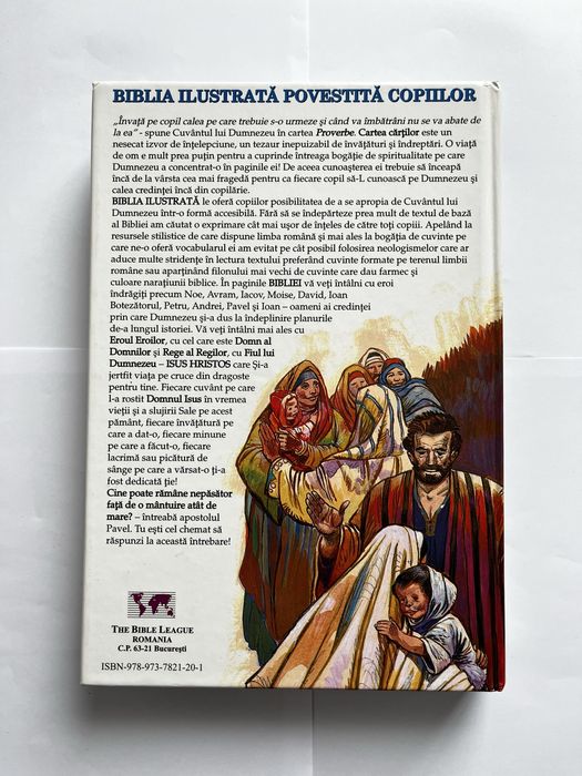 Cartea Biblia ilustrată pentru copii repovestita de Sorin Berchez