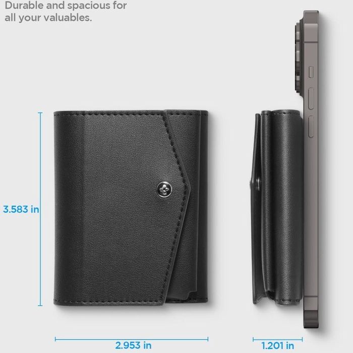 Spigen MagSafe Wallet Valentinus Pro – стилен портфейл за 3 карти