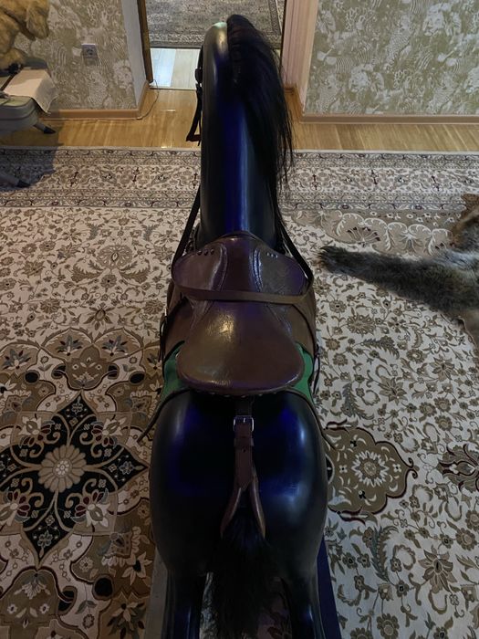 Редкая Антикварная Лошадка-Качалка