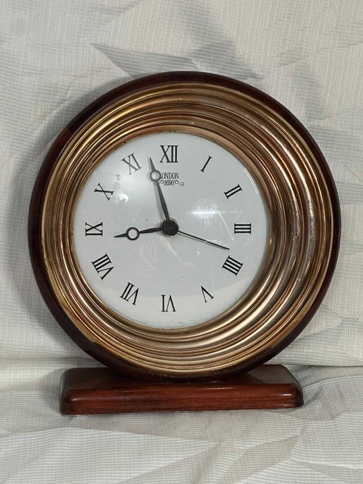 CEAS DE MASA - SEMINEU - Lemn + Argint 925 - London 1960 - 35g. !