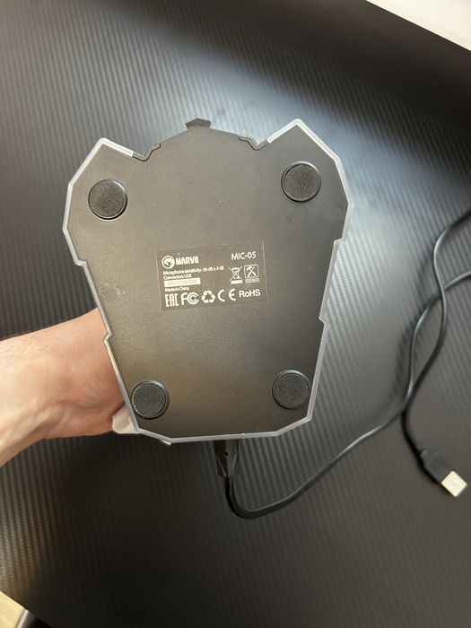Геймърски микрофон / Marvo MIC-05, USB, RGB)