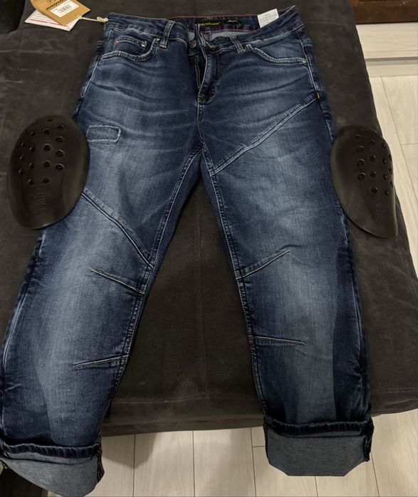 ЧИСТО НОВИ мото дънки Riderdenim с протектори – Размер M