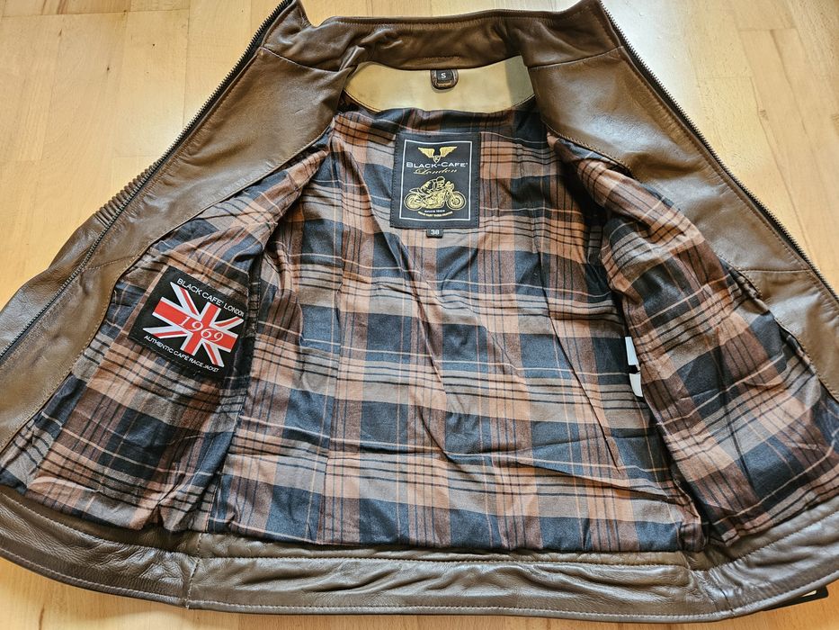 Дамско кожено яке естествена кожа S – Black Cafe London (ново)