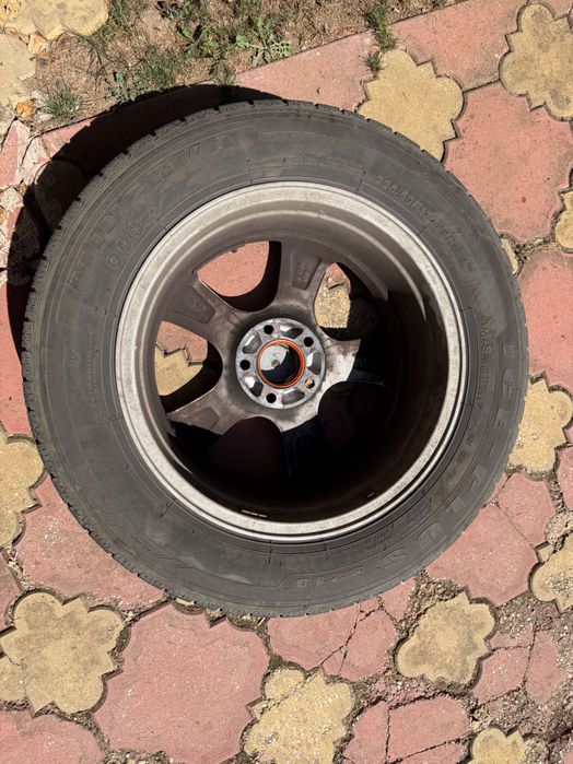 Janta aliaj MSW 19 W Full Silver 7X17 5X114,30 ET45 + cauciucuri de iarna Minerva