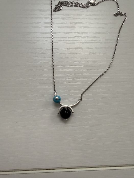 Колье бирюза и агат. Новое