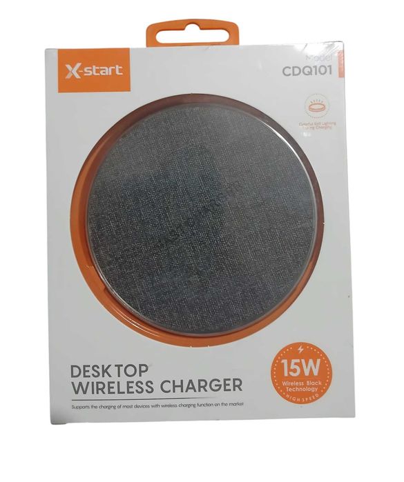 Încărcător Wireless Magnetic X-Start CDQ101, Fast Charge 15W, USB-A, Braided, Gri