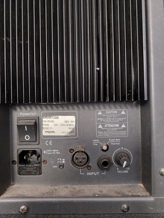 Proel de 15" boxe active Made in Italy.