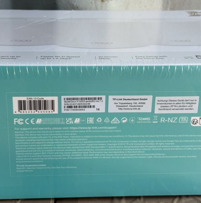 Router Wireless TP-Link AX1500 Whole Home Mesh Wi-Fi 6, sigilat, transport inclus