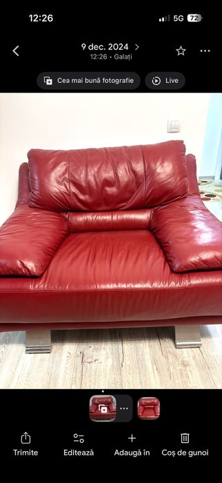 Canapea si fotolii din piele italsofa