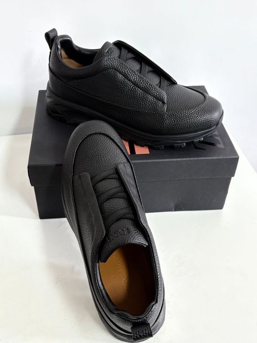 ZEGNA Triple Stitch  Leather