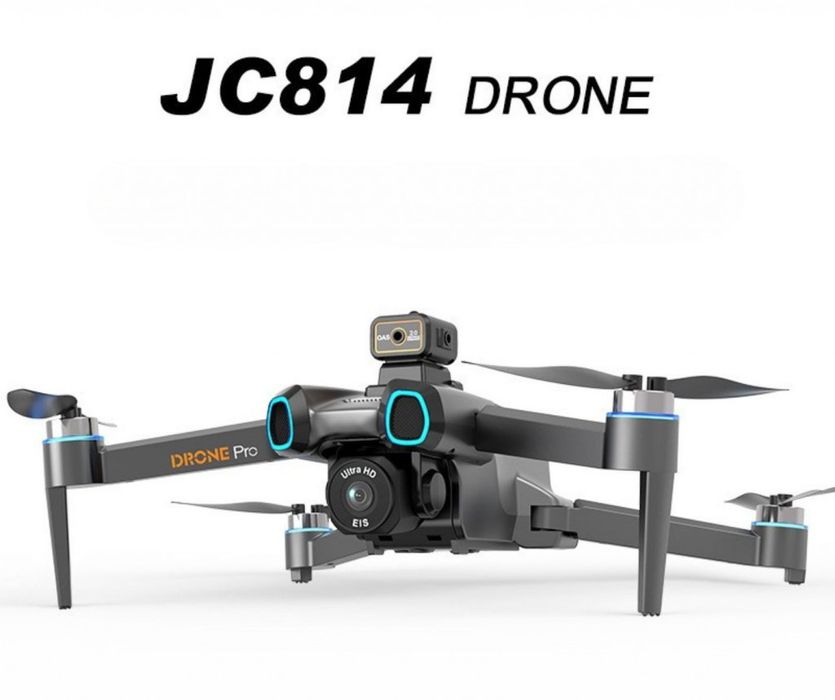 Сгъваем дрон Drone Pro JC814 с двойна 4K камера, 360° избягване на пре