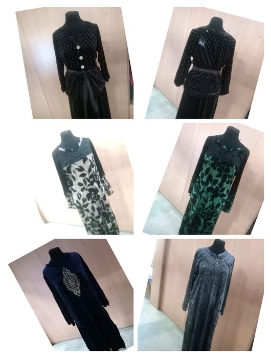 Платья пон-бархат (королевский велюр)