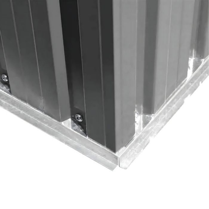 Метална градинска къща за инструменти с вентилация и заключване