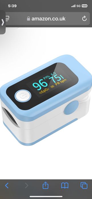 Професионален пръстов пулсоксиметър, с високо прецизен сензор