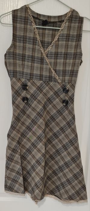Rochie tip sarafan in carouri m 36