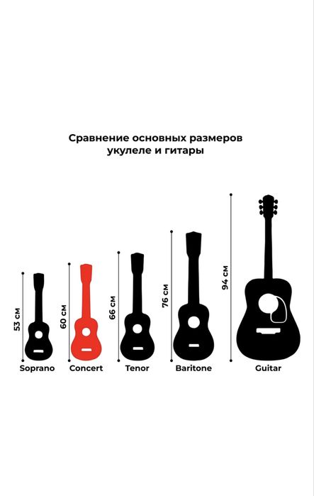 Укулеле Levinson черное концерт