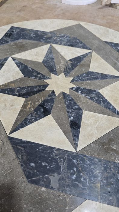 Мрамор узор медалион пескоструй  Waterjet xizmatlari mramor granit shi