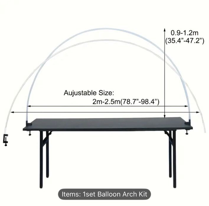 Извита арка за балони