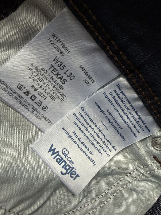 Blugi WRANGLER Texas Indigo Barbati | Marime 35 x 30 (Talie 90 cm)