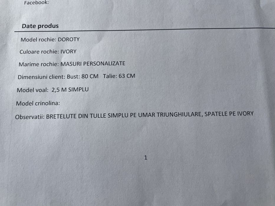 Rochie de mireasa 2025