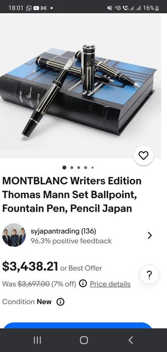Pix Montblanc colectie Writers Original