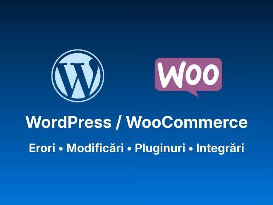 Dezvoltator WooCommerce / WordPress – Repar Erori Rapid și Profesional