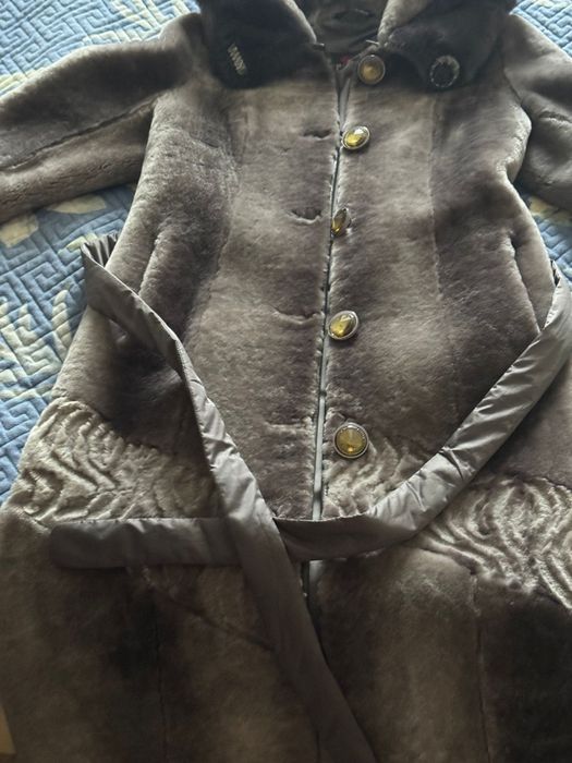 Шуба мутоновая графит