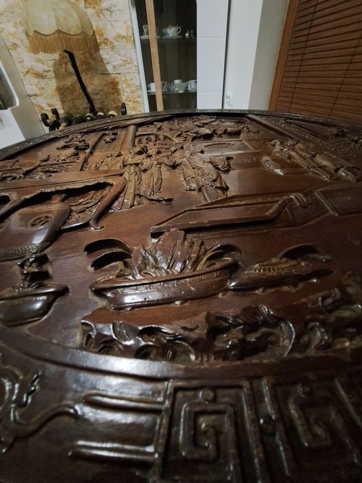 Уникална старинна китайска маса с четири стола