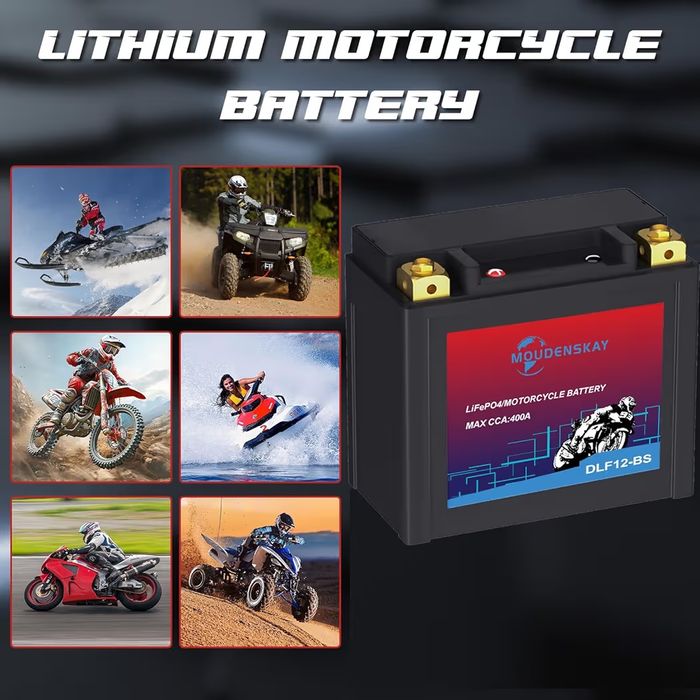 Lithium Battery 12V Lithium with BMS 400CCA YTX12-BS 6AH LiFePO4