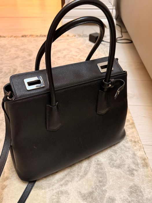 Geanta Origina Prada Saffiano Cuir Twin tote