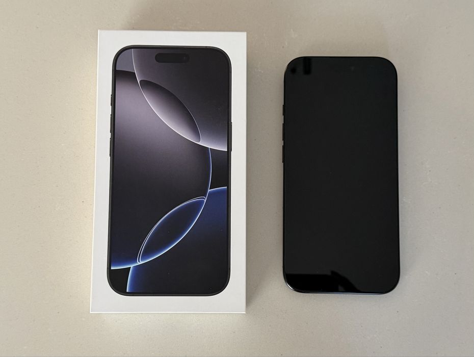 iPhone 16 Pro 128GB, Black Titanium - Perfect funcțional, Stare excelentă
